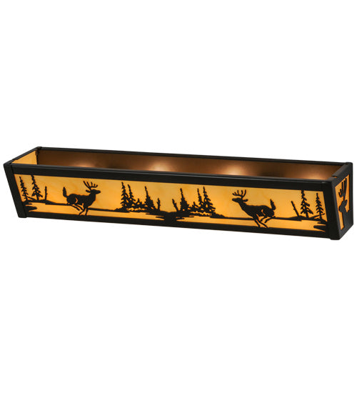 Meyda Tiffany 145713 Four Light Vanity, Timeless Bronze