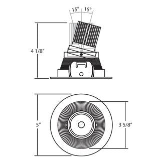 Eurofase 26083-46 4" Baffle Trim, White
