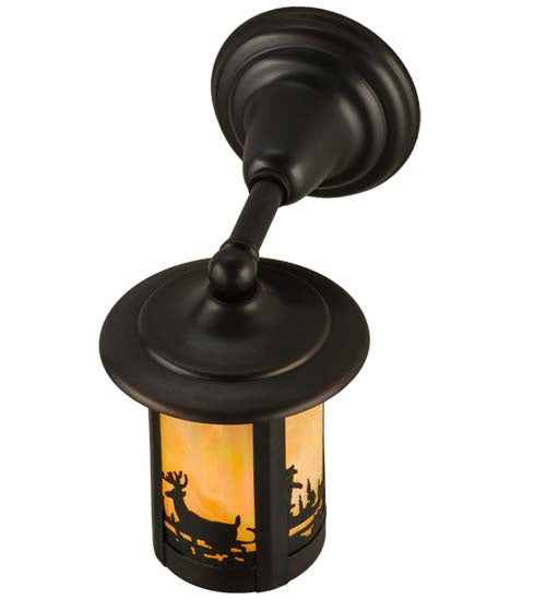 Meyda Tiffany 147778 One Light Wall Sconce, Craftsman Brown