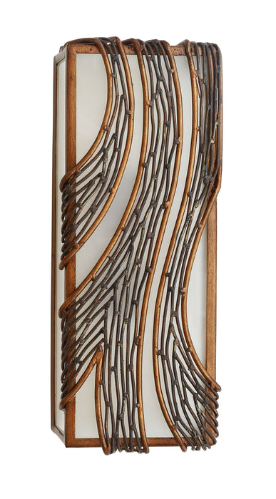 Varaluz 240W02HO Two Light Wall Sconce, Hammered Ore