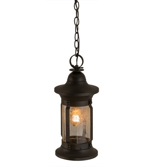 Meyda Tiffany 151877 One Light Pendant, Wrought Iron