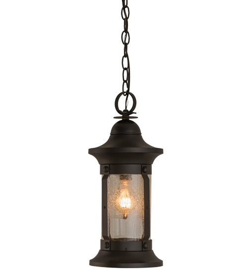 Meyda Tiffany 151877 One Light Pendant, Wrought Iron