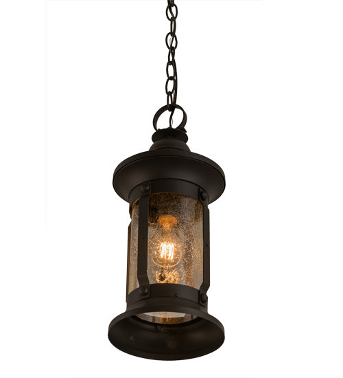 Meyda Tiffany 151877 One Light Pendant, Wrought Iron