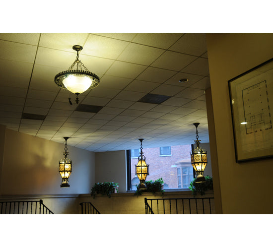 Meyda Tiffany 151903 Seven Light Pendant, Weathered Bronze