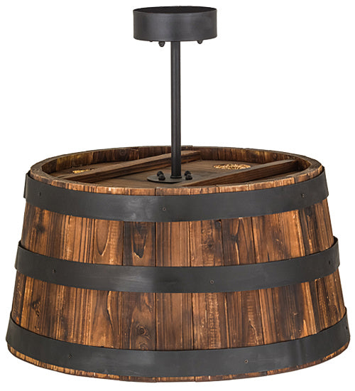 Meyda Tiffany 160086 Four Light Pendant, Wood Black