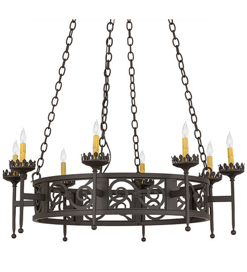 Meyda Tiffany 160337 Eight Light Chandelier, Oil Rubbed Bronze