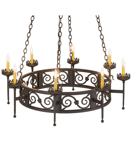 Meyda Tiffany 160337 Eight Light Chandelier, Oil Rubbed Bronze