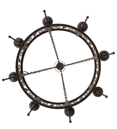 Meyda Tiffany 160337 Eight Light Chandelier, Oil Rubbed Bronze