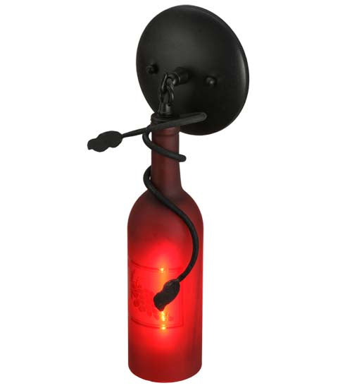 Meyda Tiffany 65460 One Light Wall Sconce, Black Metal