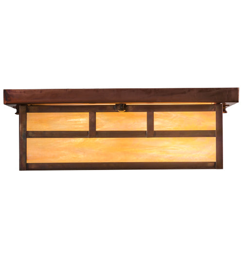 Meyda Tiffany 163423 Two Light Flushmount, Vintage Copper
