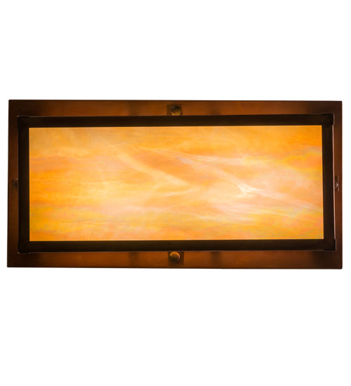 Meyda Tiffany 163423 Two Light Flushmount, Vintage Copper