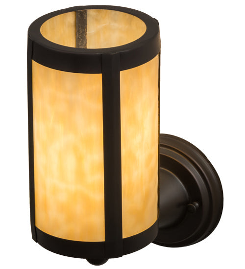 Meyda Tiffany 163967 One Light Wall Sconce, Craftsman Brown