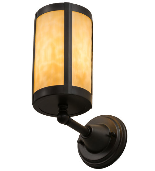 Meyda Tiffany 163967 One Light Wall Sconce, Craftsman Brown
