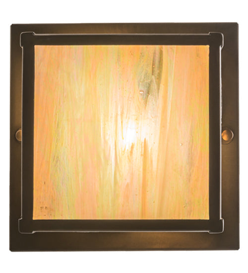 Meyda Tiffany 164288 One Light Flushmount, Antique Copper
