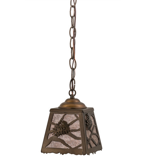 Meyda Tiffany 164758 One Light Mini Pendant, Antique Copper
