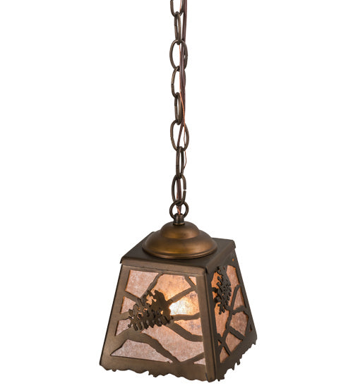 Meyda Tiffany 164758 One Light Mini Pendant, Antique Copper