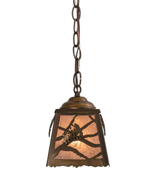 Meyda Tiffany 164758 One Light Mini Pendant, Antique Copper