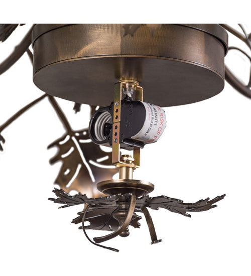 Meyda Tiffany 165484 11 Light Chandelier Hardware, Dark Burnished Antique Copper