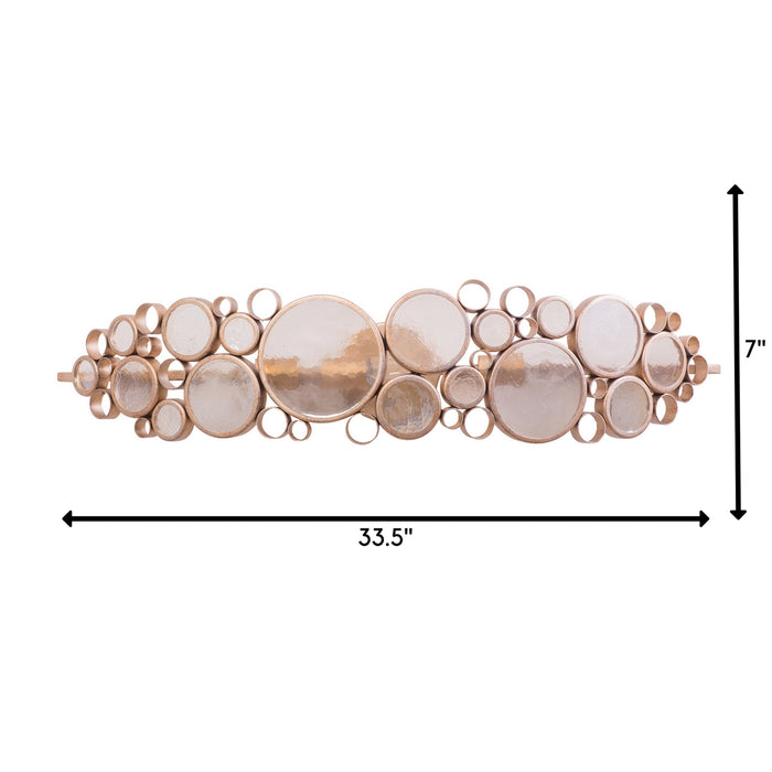 Varaluz 165B03ZG Three Light Bath, Zen Gold