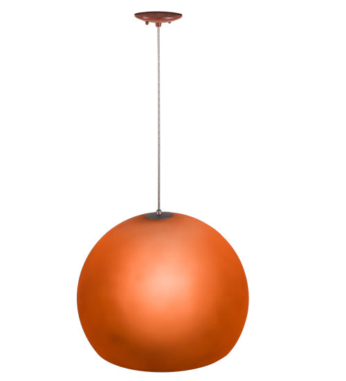 Meyda Tiffany 162252 One Light Pendant, Safety Orange