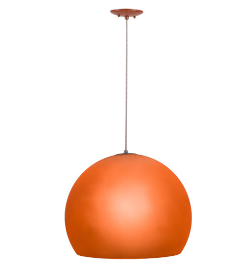 Meyda Tiffany 162252 One Light Pendant, Safety Orange