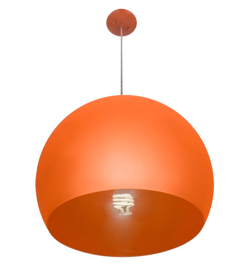 Meyda Tiffany 162252 One Light Pendant, Safety Orange
