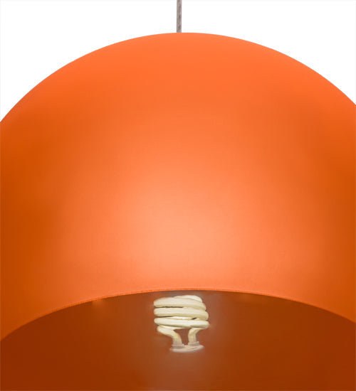 Meyda Tiffany 162252 One Light Pendant, Safety Orange
