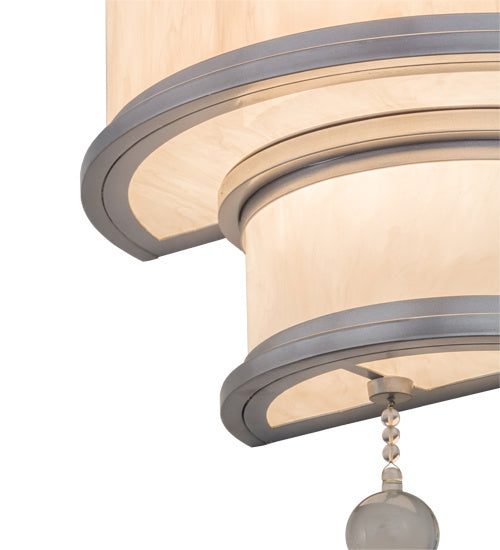 Meyda Tiffany 162838 Three Light Wall Sconce, Nickel