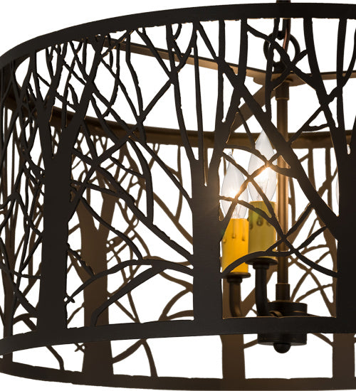 Meyda Tiffany 163607 Three Light Pendant, Oil Rubbed Bronze