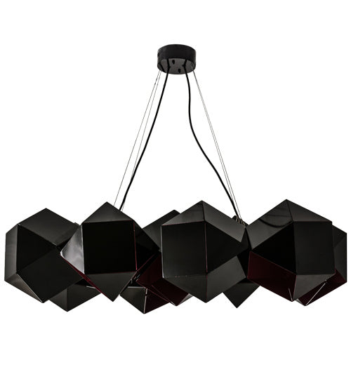Meyda Tiffany 164481 Nine Light Pendant, Black Metal