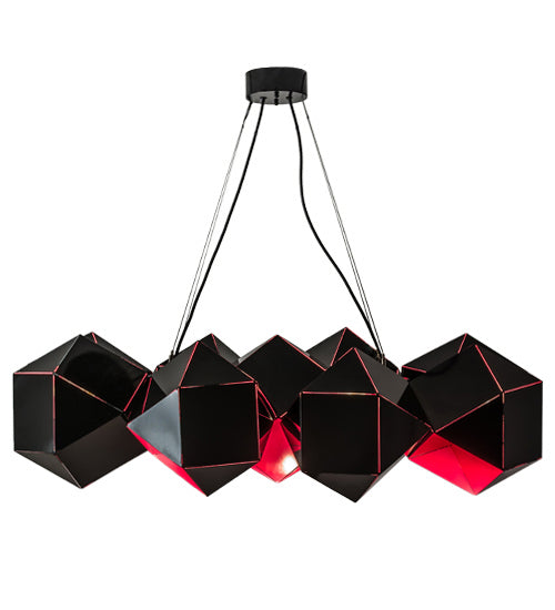 Meyda Tiffany 164481 Nine Light Pendant, Black Metal