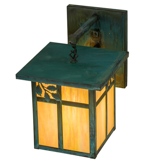 Meyda Tiffany 165194 One Light Wall Sconce, Verdigris
