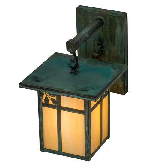 Meyda Tiffany 165196 One Light Wall Sconce, Verdigris