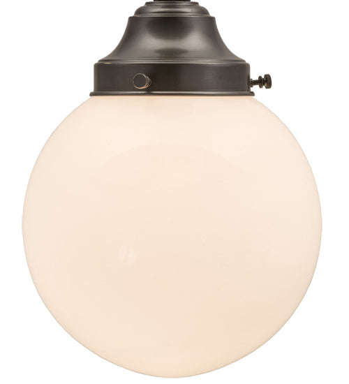 Meyda Tiffany 165492 One Light Flushmount, Craftsman Brown