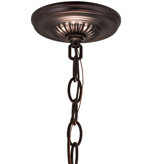 Meyda Tiffany 166132 Six Light Pendant Hardware, Mahogany Bronze