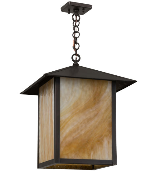 Meyda Tiffany 2151 One Light Pendant, Craftsman Brown
