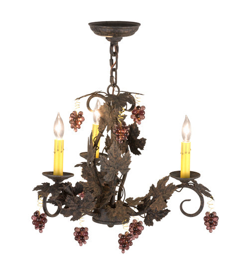 Meyda Tiffany 117174 Three Light Chandelier, Coffee Bean