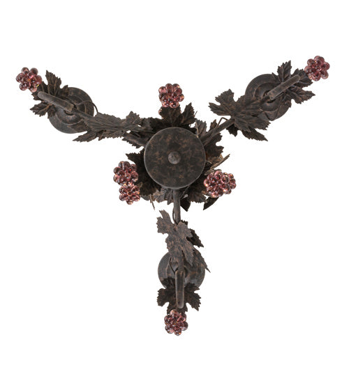 Meyda Tiffany 117174 Three Light Chandelier, Coffee Bean