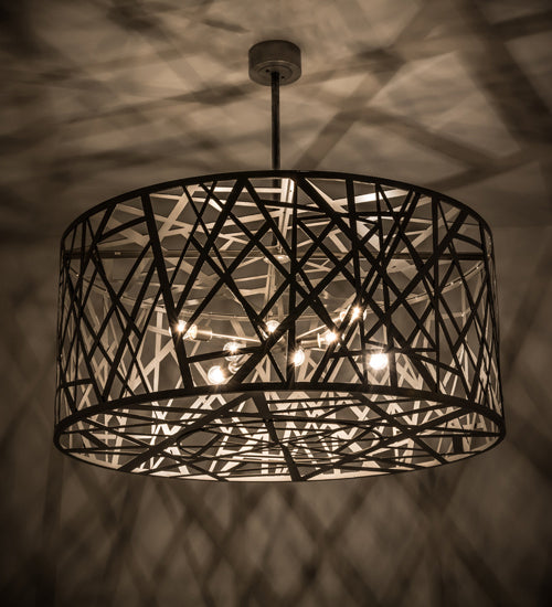 Meyda Tiffany 157018 Eight Light Pendant, Nickel