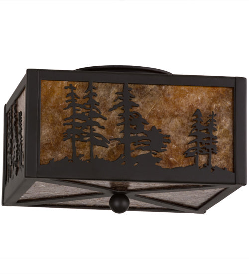 Meyda Tiffany 157088 Two Light Flushmount, Oil Rubbed Bronze