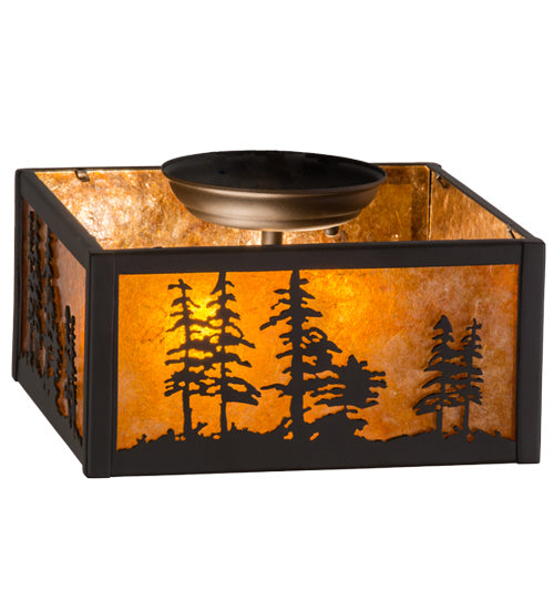 Meyda Tiffany 157088 Two Light Flushmount, Oil Rubbed Bronze