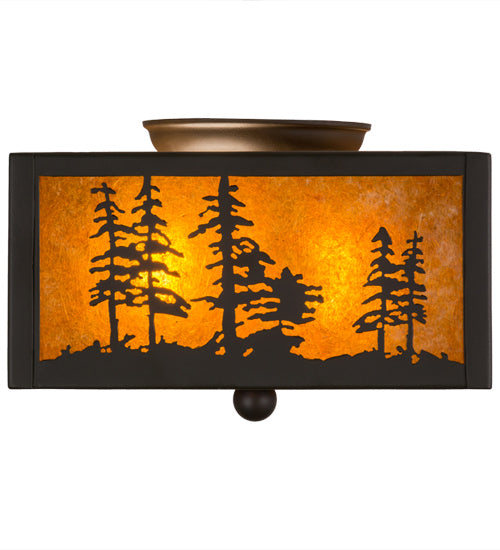 Meyda Tiffany 157088 Two Light Flushmount, Oil Rubbed Bronze