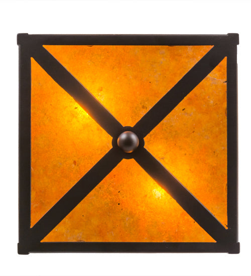Meyda Tiffany 157088 Two Light Flushmount, Oil Rubbed Bronze