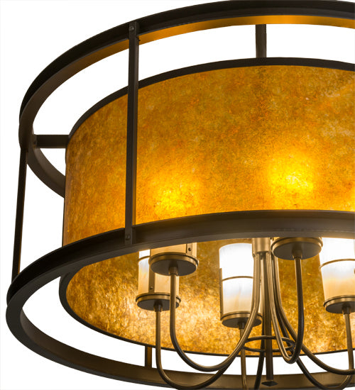 Meyda Tiffany 160498 Six Light Pendant, Timeless Bronze
