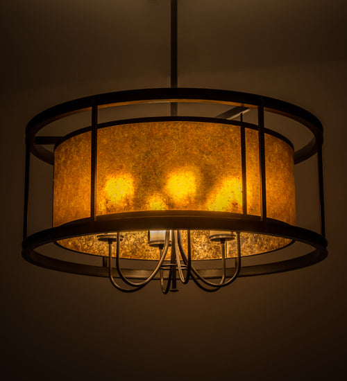 Meyda Tiffany 160498 Six Light Pendant, Timeless Bronze