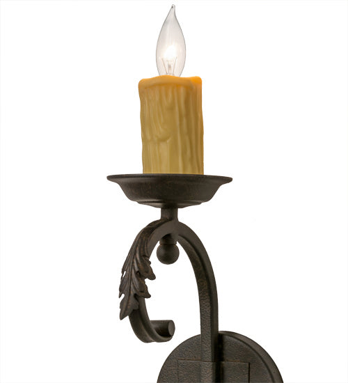 Meyda Tiffany 161709 One Light Wall Sconce, Chestnut