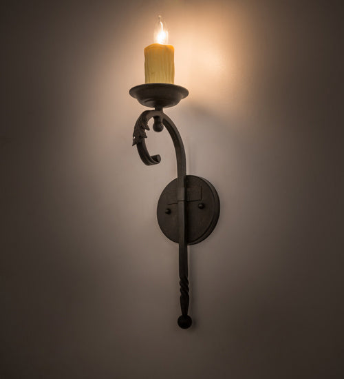 Meyda Tiffany 161709 One Light Wall Sconce, Chestnut
