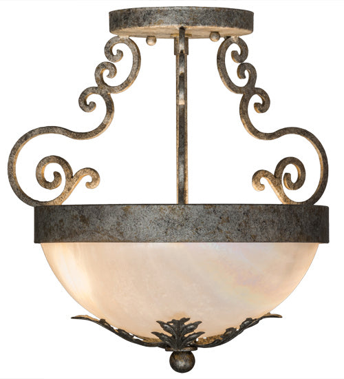 Meyda Tiffany 161997 Two Light Inverted Pendant, Corinth