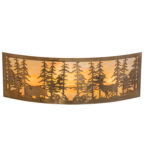 Meyda Tiffany 162578 Four Light Wall Sconce, Antique Copper