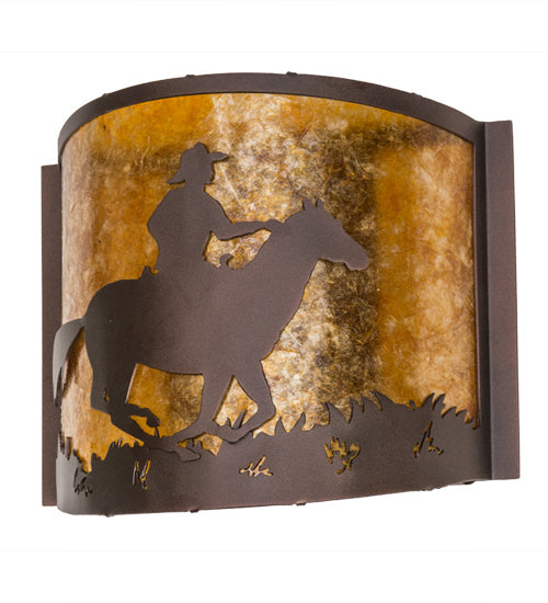 Meyda Tiffany 163112 One Light Wall Sconce, Mahogany Bronze